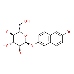 ChemSpider 2D Image | 6-Bromo-2-naphthyl alpha-L-mannopyranoside | C16H17BrO6