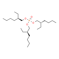 ChemSpider 2D Image | Bis[(2R)-2-ethylhexyl] (2S)-2-ethylhexyl phosphate | C24H51O4P