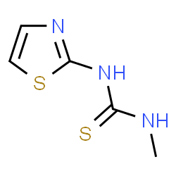 ChemSpider 2D Image | 1-Methyl-3-(1,3-thiazol-2-yl)thiourea | C5H7N3S2