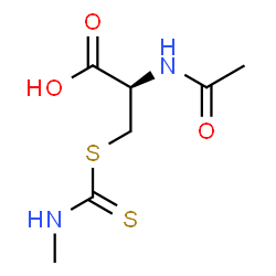 ChemSpider 2D Image | N-Acetyl-S-(methylcarbamothioyl)-L-cysteine | C7H12N2O3S2