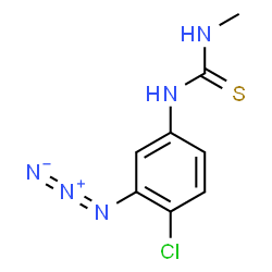 ChemSpider 2D Image | 1-(3-Azido-4-chlorophenyl)-3-methylthiourea | C8H9ClN5S