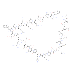 ChemSpider 2D Image | (4S)-4-[[(2S)-2-[[(2S)-2-[[(2S)-2-[[(2S)-2-[[(2S)-2-[[(2S)-4-amino-2-[[(2S)-2-[[(2R)-2-[[(2S)-6-amino-2-[[2-[[(2S)-2-[[(2S)-4-amino-2-[[(2R)-2-[[(2S)-2-[[(2S)-2-[[(2S)-5-amino-2-[[(2S,3R)-2-[[(2S)-2-[[(2S)-2-[[(2S)-2-[[(2R)-2-amino-3-hydroxy-propanoyl]amino]-3-methyl-butanoyl]amino]-3-hydroxy-propanoyl]amino]-5-hydroxy-5-oxo-pentanoyl]amino]-3-methyl-pentanoyl]amino]-5-oxo-pentanoyl]amino]-4-methyl-pentanoyl]amino]-4-methylsulfanyl-butanoyl]amino]-3-(1H-imidazol-4-yl)propanoyl]amino]-4-oxo-butanoyl]amino]-4-methyl-pentanoyl]amino]acetyl]amino]hexanoyl]amino]-3-(1H-imidazol-4-yl)propanoyl]amino]-4-methyl-pentanoyl]amino]-4-oxo-butanoyl]amino]-3-hydroxy-propanoyl]amino]-4-methylsulfanyl-butanoyl]amino]-5-hydroxy-5-oxo-pentanoyl]amino]-5-guanidino-pentanoyl]amino]-3-methyl-butanoyl]amino]-5-[[(1R)-2-[[(1R)-1-[[(1R)-1-[[(1R)-5-amino-1-[[(1R)-5-amino-1-[[(1R)-1-[[(1R)-4-amino-1-[[(1R)-1-[[(1R)-1-[[(1S)-2-[[(1R)-3-amino-1-[[(1S)-1-benzyl-2-hydroxy-2-oxo-ethyl]carbamoyl]-3-oxo-propyl]amino]-1-(1H-imidazol-4-ylmethyl)-2-oxo-ethyl]carbamoyl]-2-methyl-propyl]carbamoyl]-3-hydroxy-3-oxo-propyl]carbamoyl]-4-oxo-butyl]carbamoyl]-3-methyl-butyl]carbamoyl]pentyl]carbamoyl]pentyl]carbamoyl]-4-guanidino-butyl]carbamoyl]-3-methyl-butyl]amino]-1-(1H-indol-3-ylmethyl)-2-oxo-ethyl]amino]-5-oxo-pentanoic acid | C181H291N55O51S2