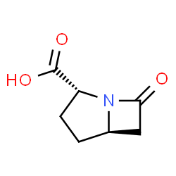 ChemSpider 2D Image | (2R,5R)-7-Oxo-1-azabicyclo[3.2.0]heptane-2-carboxylic acid | C7H9NO3