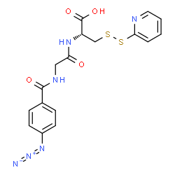 ChemSpider 2D Image | N-(4-Azidobenzoyl)glycyl-3-(2-pyridinyldisulfanyl)-L-alanine | C17H17N6O4S2