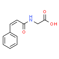 ChemSpider 2D Image | N-[(2Z)-3-Phenyl-2-propenoyl]glycine | C11H11NO3