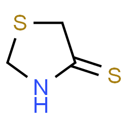 ChemSpider 2D Image | 1,3-Thiazolidine-4-thione | C3H5NS2