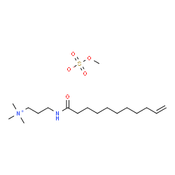 ChemSpider 2D Image | N,N,N-Trimethyl-3-(10-undecenoylamino)-1-propanaminium methyl sulfate | C18H38N2O5S