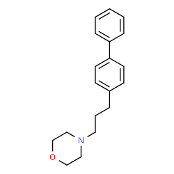 ChemSpider 2D Image | 4-[3-(4-Biphenylyl)propyl]morpholine | C19H23NO