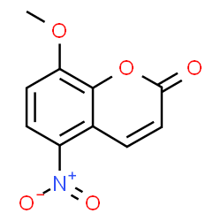 ChemSpider 2D Image | 8-Methoxy-5-nitro-2H-chromen-2-one | C10H7NO5