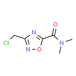 ChemSpider 2D Image | 3-(Chloromethyl)-N,N-dimethyl-1,2,4-oxadiazole-5-carboxamide | C6H8ClN3O2