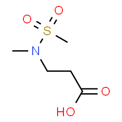 ChemSpider 2D Image | N-Methyl-N-(methylsulfonyl)-beta-alanine | C5H11NO4S