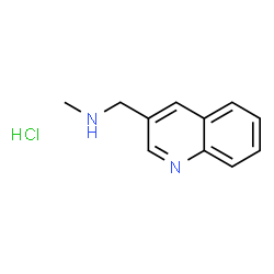 ChemSpider 2D Image | N-Methyl-1-(quinolin-3-yl)methanamine hydrochloride | C11H13ClN2