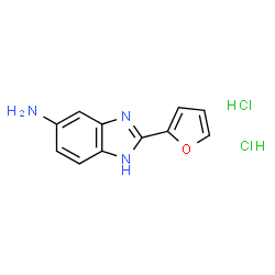 ChemSpider 2D Image | 2-(2-Furyl)-1H-benzimidazol-5-amine dihydrochloride | C11H11Cl2N3O