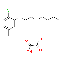ChemSpider 2D Image | N-[2-(2-Chloro-5-methylphenoxy)ethyl]-1-butanamine ethanedioate (1:1) | C15H22ClNO5