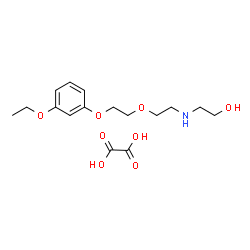 ChemSpider 2D Image | 2-({2-[2-(3-Ethoxyphenoxy)ethoxy]ethyl}amino)ethanol ethanedioate (1:1) | C16H25NO8