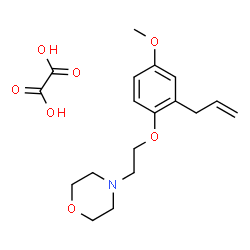 ChemSpider 2D Image | 4-[2-(2-Allyl-4-methoxyphenoxy)ethyl]morpholine ethanedioate (1:1) | C18H25NO7