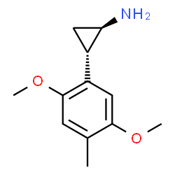 ChemSpider 2D Image | (1R,2S)-2-(2,5-Dimethoxy-4-methylphenyl)cyclopropanamine | C12H17NO2