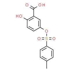 ChemSpider 2D Image | 2-Hydroxy-5-{[(4-methylphenyl)sulfonyl]oxy}benzoic acid | C14H12O6S