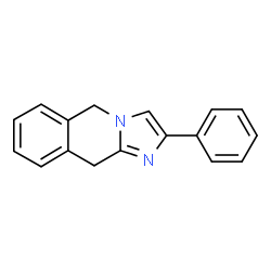 ChemSpider 2D Image | 2-Phenyl-5,10-dihydroimidazo[1,2-b]isoquinoline | C17H14N2