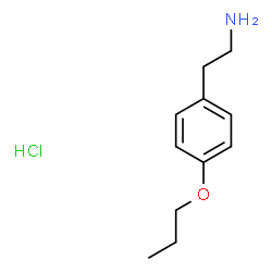 ChemSpider 2D Image | 2-(4-propoxyphenyl)ethanamine hydrochloride | C11H18ClNO