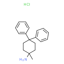 ChemSpider 2D Image | 1-Methyl-4,4-diphenylcyclohexanamine hydrochloride (1:1) | C19H24ClN