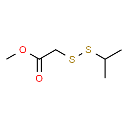 ChemSpider 2D Image | Methyl (isopropyldisulfanyl)acetate | C6H12O2S2