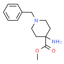 ChemSpider 2D Image | Methyl 4-amino-1-benzyl-4-piperidinecarboxylate | C14H20N2O2