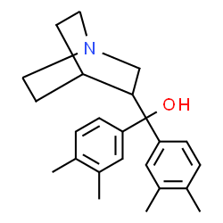 ChemSpider 2D Image | 1-Azabicyclo[2.2.2]oct-3-yl[bis(3,4-dimethylphenyl)]methanol | C24H31NO