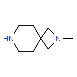 ChemSpider 2D Image | 2-Methyl-2,7-diazaspiro[3.5]nonane | C8H16N2