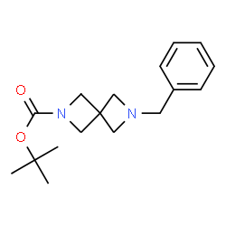ChemSpider 2D Image | tert-Butyl-6-benzyl-2,6-diazaspiro[3.3]heptan-2-carboxylat | C17H24N2O2