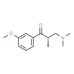 ChemSpider 2D Image | (S)-3-(dimethylamino)-1-(3-methoxyphenyl)-2-methylpropan-1-one | C13H19NO2