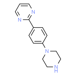 ChemSpider 2D Image | 2-[4-(1-Piperazinyl)phenyl]pyrimidine | C14H16N4