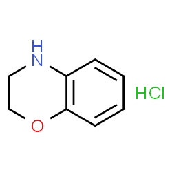 ChemSpider 2D Image | 3,4-Dihydro-2H-1,4-benzoxazine hydrochloride | C8H10ClNO