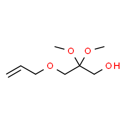 ChemSpider 2D Image | 3-(Allyloxy)-2,2-dimethoxy-1-propanol | C8H16O4