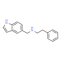 ChemSpider 2D Image | N-(1H-Indol-5-ylmethyl)-2-phenylethanamine | C17H18N2