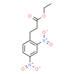 ChemSpider 2D Image | Ethyl 3-(2,4-dinitrophenyl)propanoate | C11H12N2O6