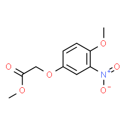 ChemSpider 2D Image | Methyl (4-methoxy-3-nitrophenoxy)acetate | C10H11NO6