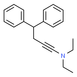 ChemSpider 2D Image | N,N-Diethyl-4,4-diphenyl-1-butyn-1-amine | C20H23N