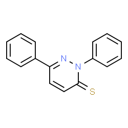 ChemSpider 2D Image | 2,6-Diphenyl-3(2H)-pyridazinethione | C16H12N2S