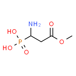 ChemSpider 2D Image | (1-Amino-3-methoxy-3-oxopropyl)phosphonic acid | C4H10NO5P