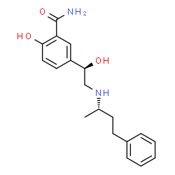 ChemSpider 2D Image | 2-Hydroxy-5-[(1R)-1-hydroxy-2-{[(2S)-4-phenyl-2-butanyl]amino}ethyl]benzamide | C19H24N2O3