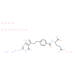 ChemSpider 2D Image | pemetrexed disodium heptahydrate | C20H33N5Na2O13