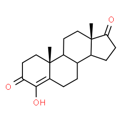 ChemSpider 2D Image | Formestane;; 4-Hydroxyandrost-4-ene-3,17-dione | C19H26O3