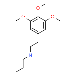 ChemSpider 2D Image | N-[2-(3,4,5-Trimethoxyphenyl)ethyl]-1-propanamine | C14H23NO3