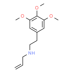 ChemSpider 2D Image | N-[2-(3,4,5-Trimethoxyphenyl)ethyl]-2-propen-1-amine | C14H21NO3