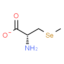 ChemSpider 2D Image | (2R)-2-Amino-3-(methylselanyl)propanoate | C4H8NO2Se