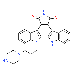 ChemSpider 2D Image | Bisindolylmaleimide VII | C27H27N5O2