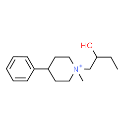 ChemSpider 2D Image | 1-(2-Hydroxybutyl)-1-methyl-4-phenylpiperidinium | C16H26NO
