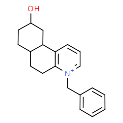 ChemSpider 2D Image | 4-Benzyl-9-hydroxy-5,6,6a,7,8,9,10,10a-octahydrobenzo[f]quinolinium | C20H24NO