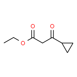 ChemSpider 2D Image | Ethyl 3-cyclopropyl-3-oxopropanoate | C8H12O3